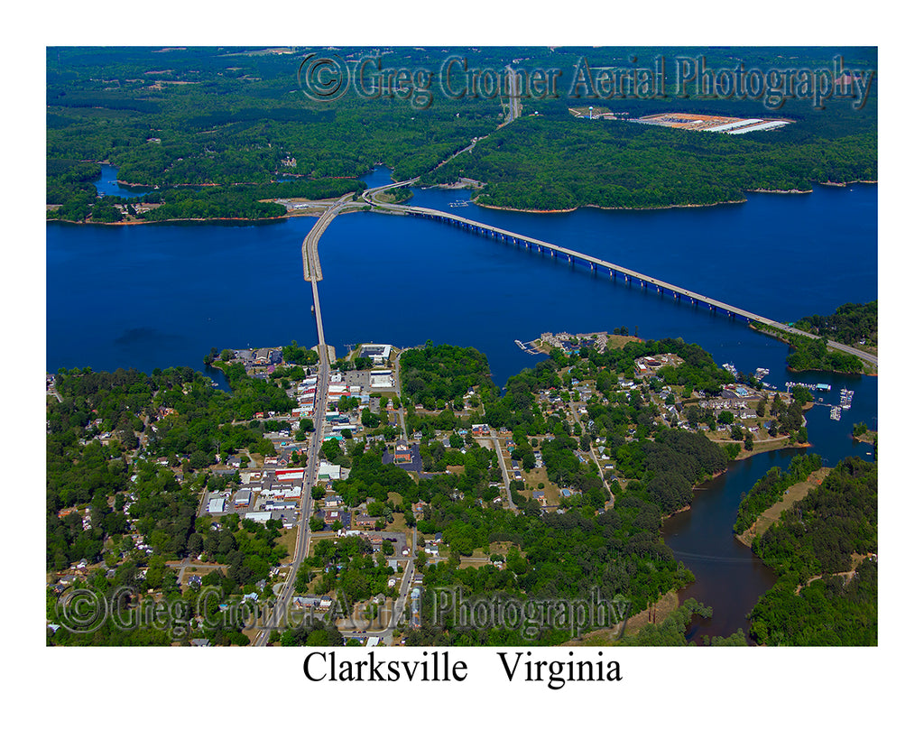 Aerial Photo of Clarksville, Virginia