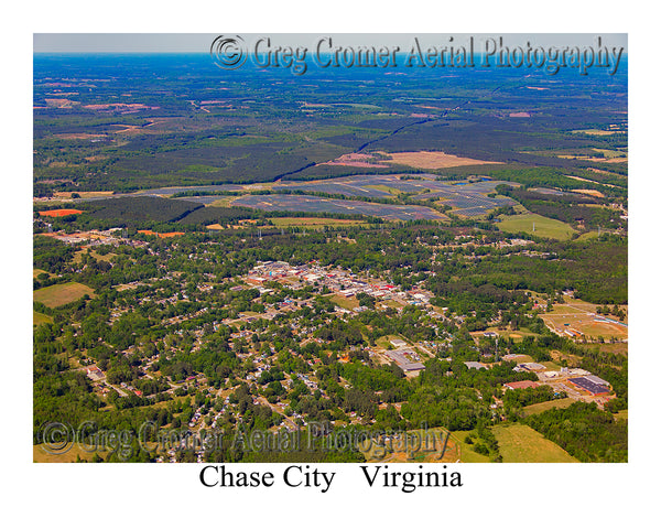 Aerial Photo of Chase City, Virginia