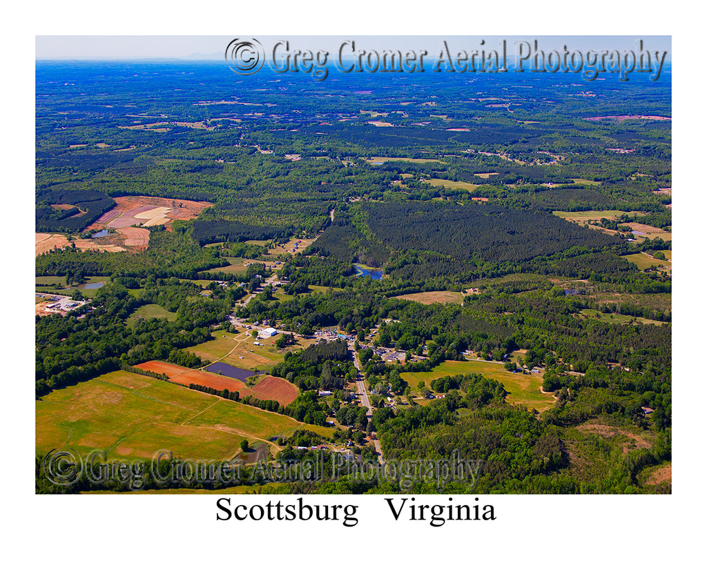 Aerial Photo of Scottsburg, Virginia