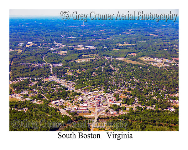 Aerial Photo of South Boston, Virginia