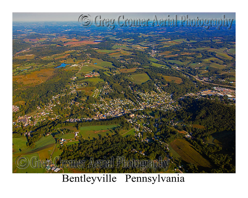 Aerial Photo of Bentleyville, Pennsylvania