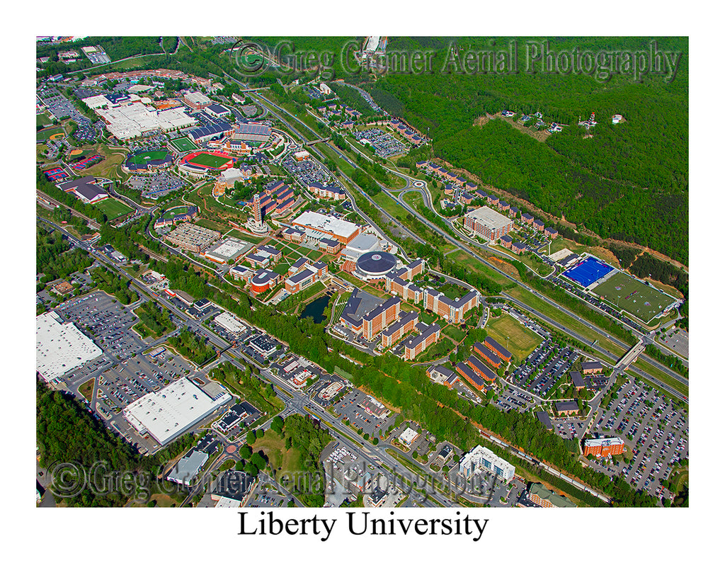 Aerial Photo of Liberty University - Lynchburg, Virginia