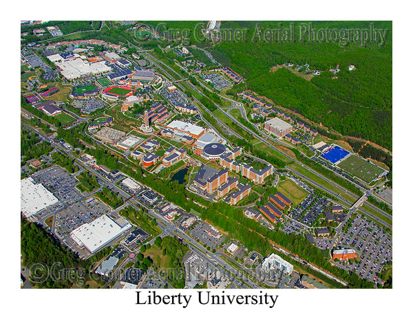 Aerial Photo of Liberty University - Lynchburg, Virginia