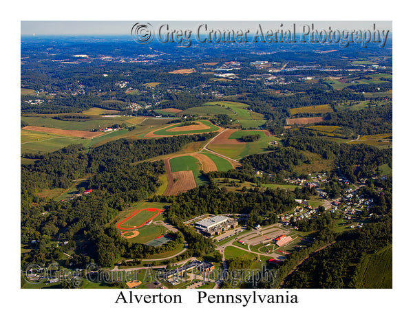 Aerial Photo of Alverton, Pennsylvania