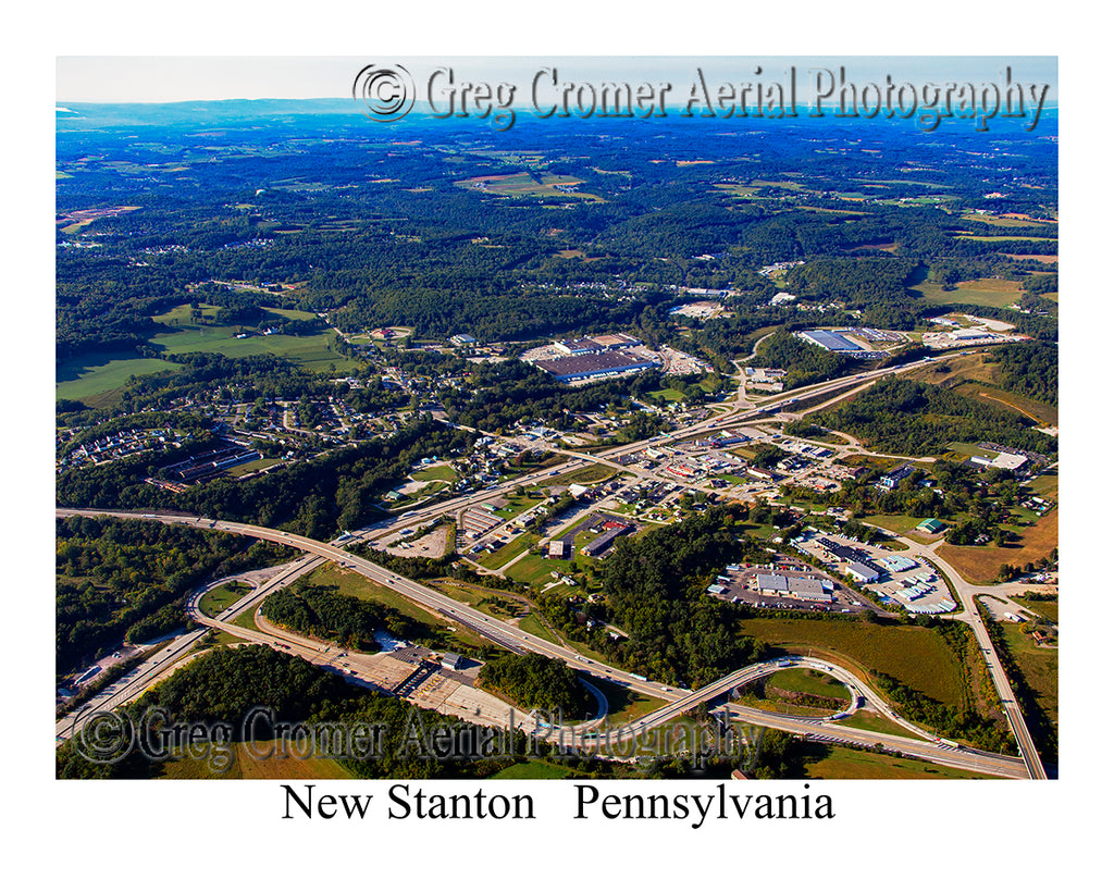 Aerial Photo of New Stanton, Pennsylvania