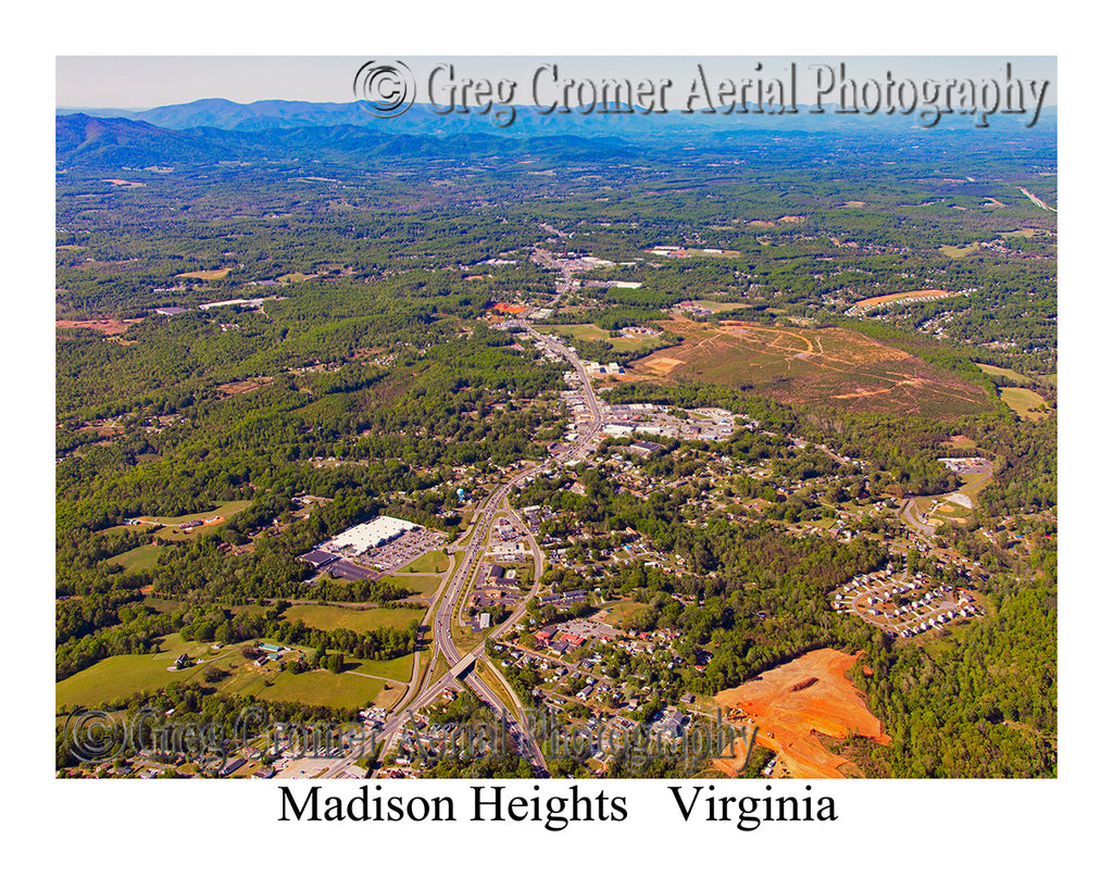 Aerial Photo of Madison Heights, Virginia