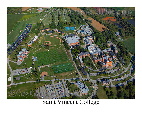 Aerial Photo of Saint Vincent College - Latrobe, Pennsylvania