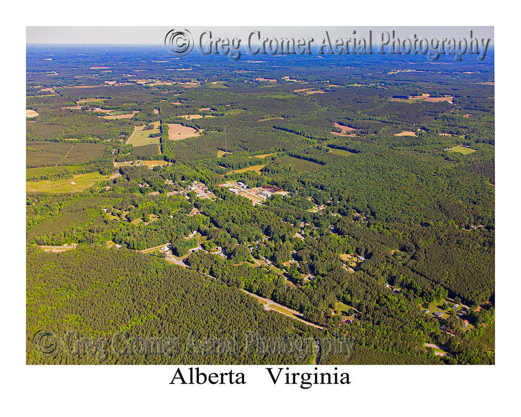 Aerial Photo of Alberta, Virginia