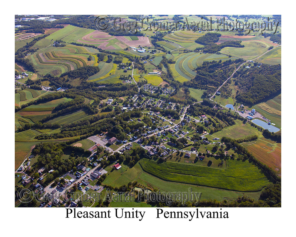 Aerial Photo of Pleasant Unity, Pennsylvania