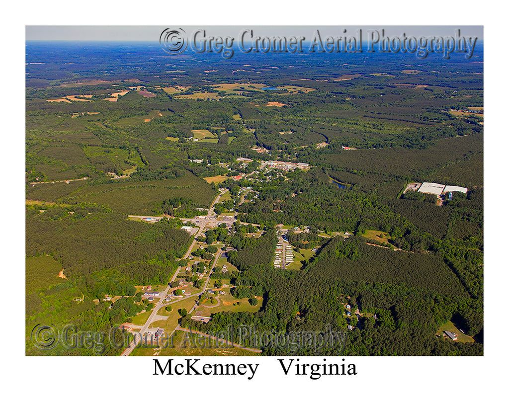 Aerial Photo of McKenney, Virginia