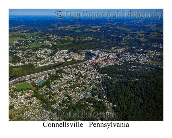 Aerial Photo of Connellsville, Pennsylvania