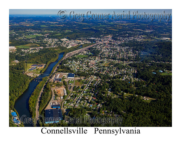 Aerial Photo of (Greater) Connellsville, Pennsylvania