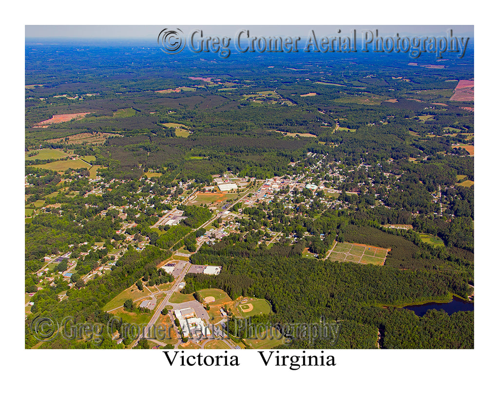 Aerial Photo of Victoria, Virginia