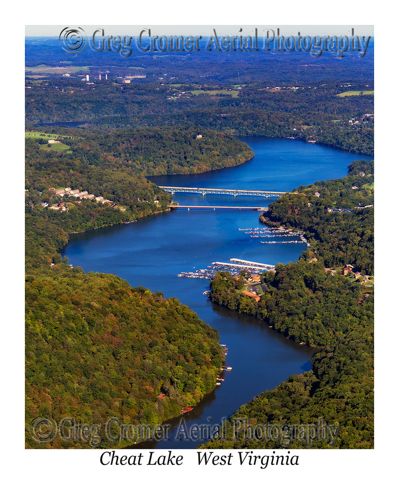 Aerial Photo of Cheat Lake, West Virginia
