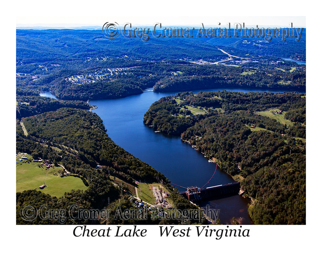 Aerial Photo of Cheat Lake, West Virginia