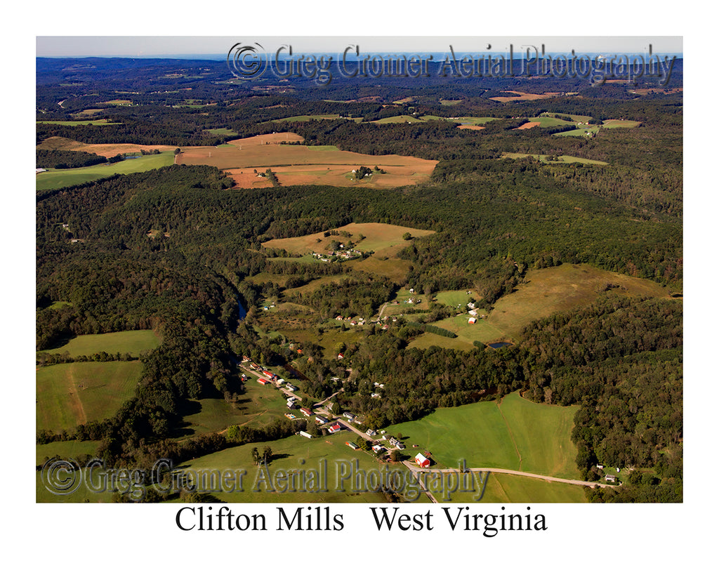 Aerial Photo of Clifton Mills, West Virginia