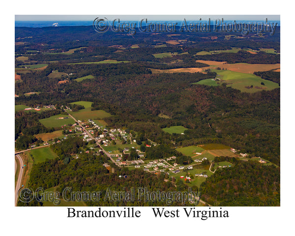 Aerial Photo of Brandonville, West Virginia