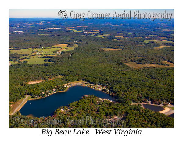 Aerial Photo of Big Bear Lake - Hazelton, West Virginia