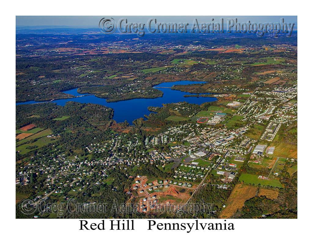 Aerial Photo of Red Hill, Pennsylvania