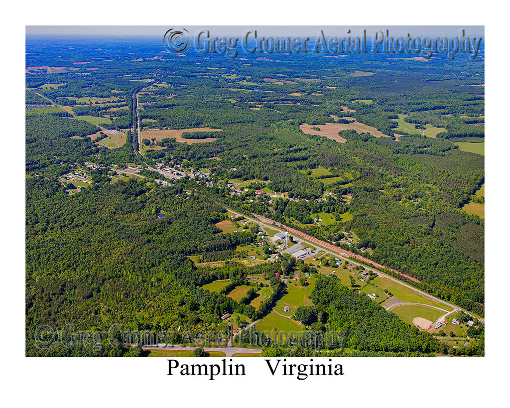 Aerial Photo of Pamplin, Virginia
