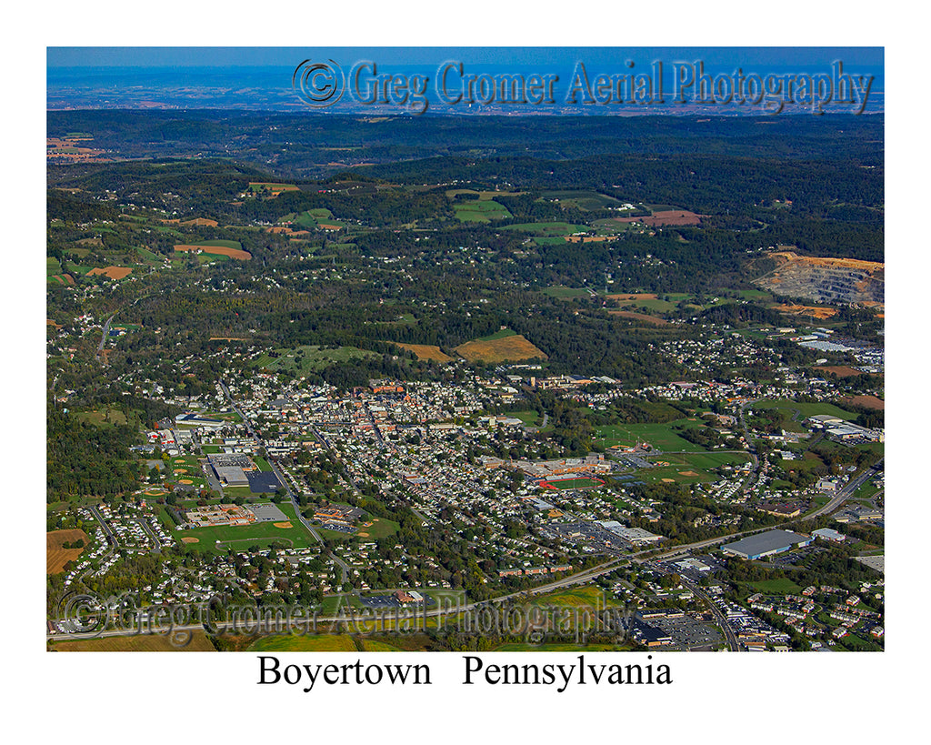 Aerial Photo of Boyertown, Pennsylvania