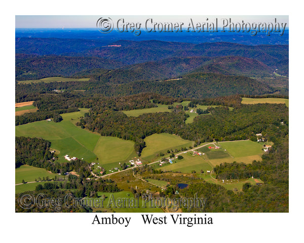 Aerial Photo of Amboy, West Virginia