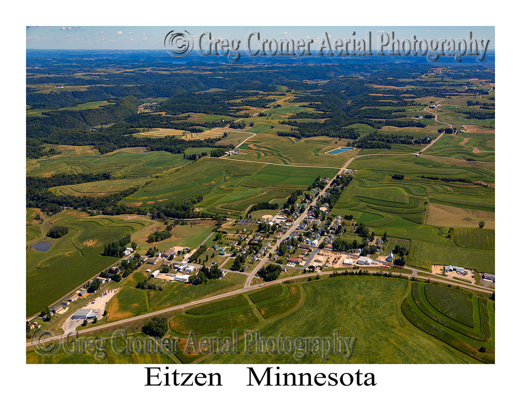 Aerial Photo of Eitzen, Minnesota
