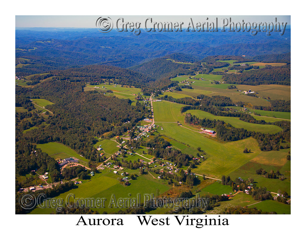 Aerial Photo of Aurora, West Virginia