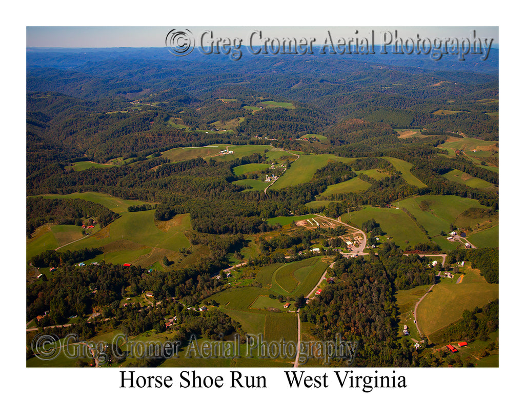Aerial Photo of Horse Shoe Run, West Virginia