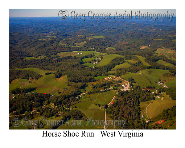 Aerial Photo of Horse Shoe Run, West Virginia