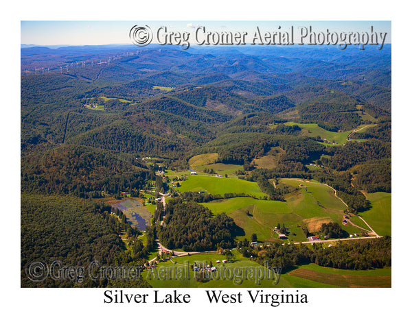 Aerial Photo of Silver Lake, West Virginia