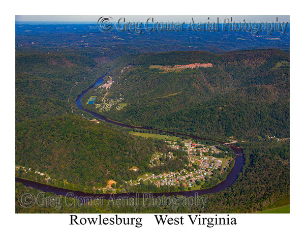 Aerial Photo of Rowlesburg, West Virginia