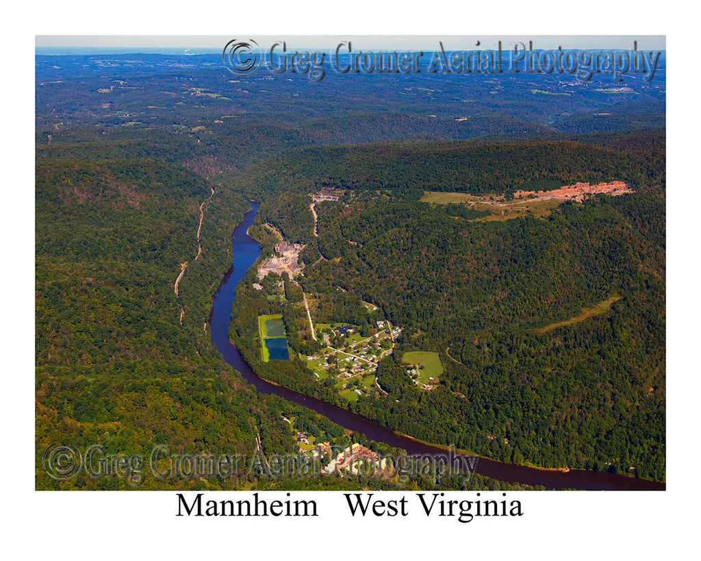 Aerial Photo of Mannheim, West Virginia