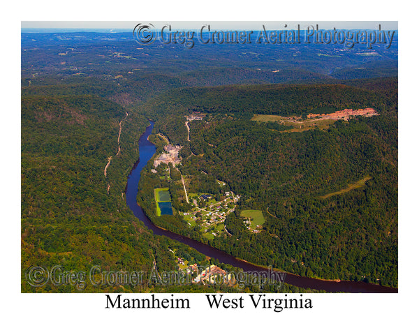 Aerial Photo of Mannheim, West Virginia