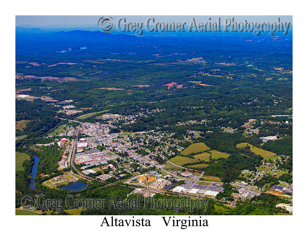 Aerial Photo of Altavista, Virginia