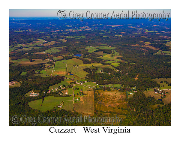 Aerial Photo of Cuzzart, West Virginia