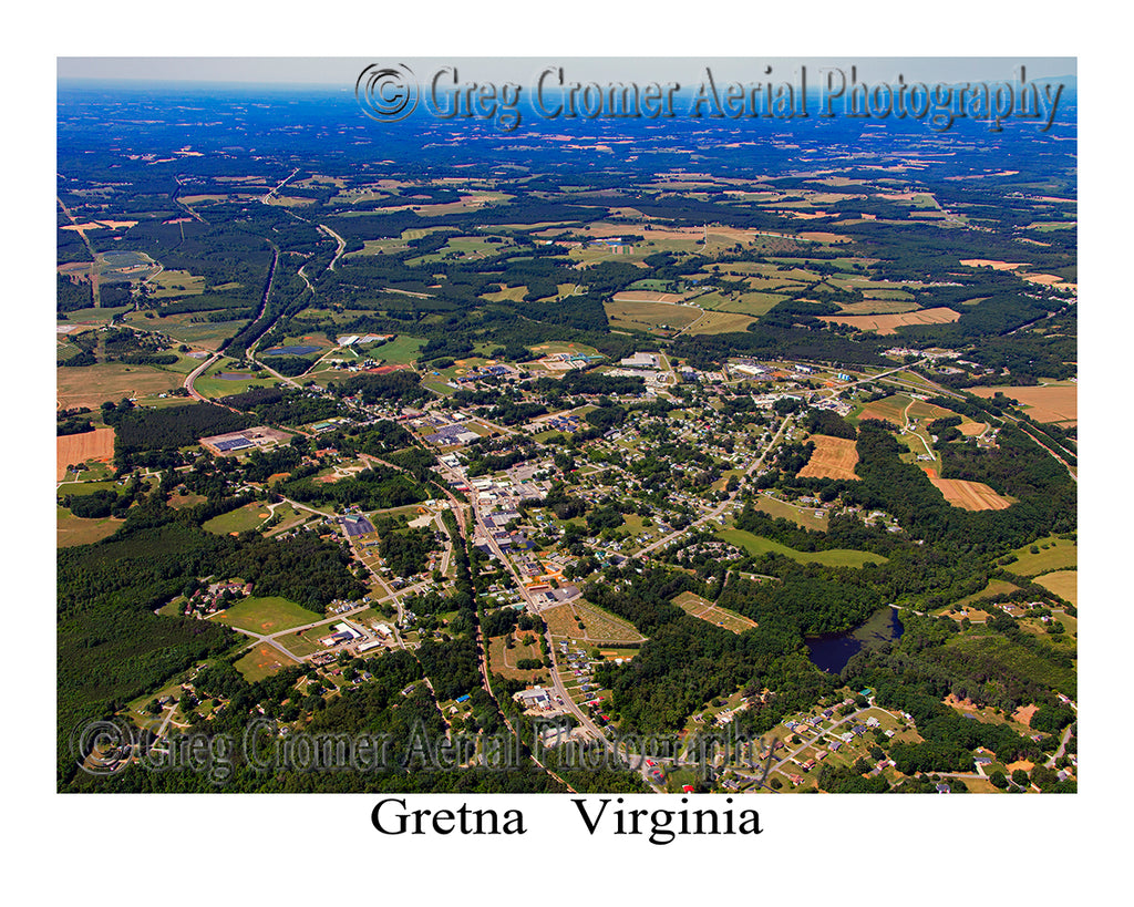 Aerial Photo of Gretna, Virginia