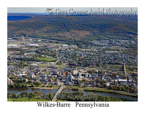 Aerial Photo of Wilkes-Barre, Pennsylvania