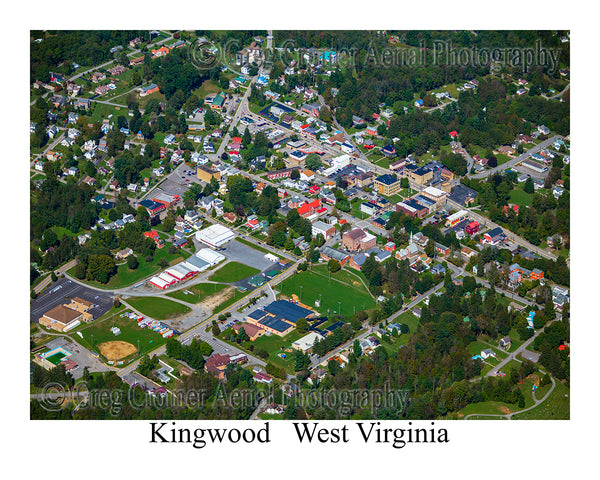 Aerial Photo of Kingwood, West Virginia