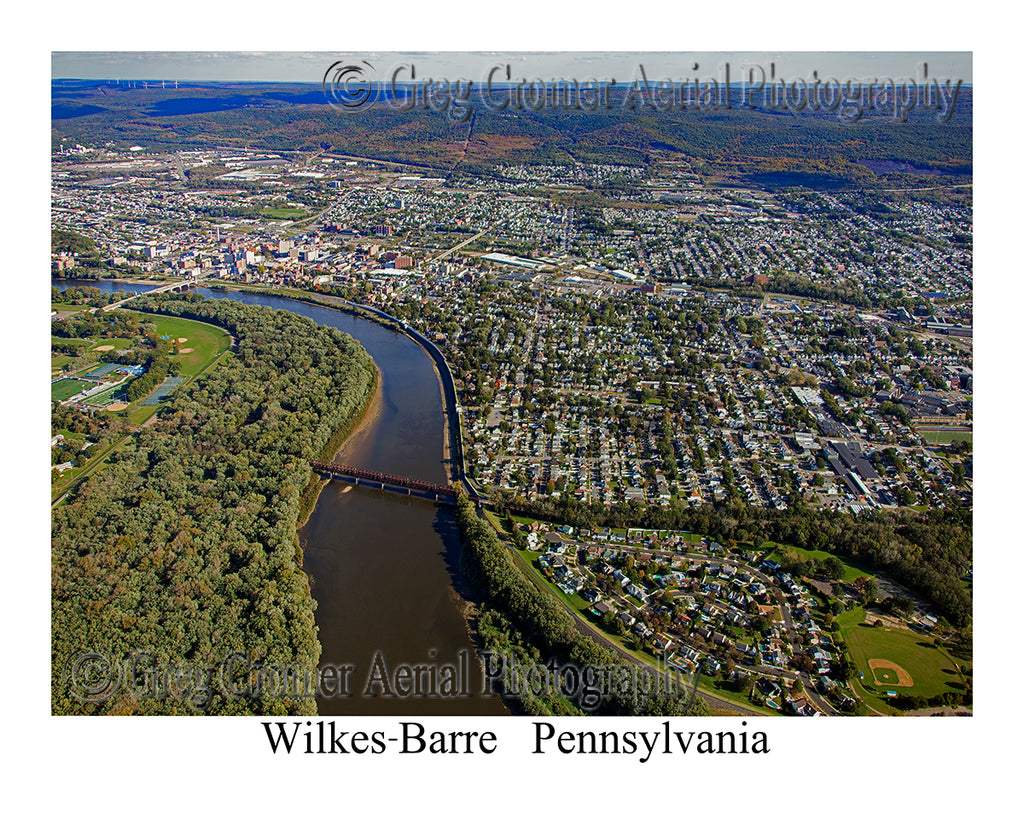 Aerial Photo of Wilkes-Barre, Pennsylvania