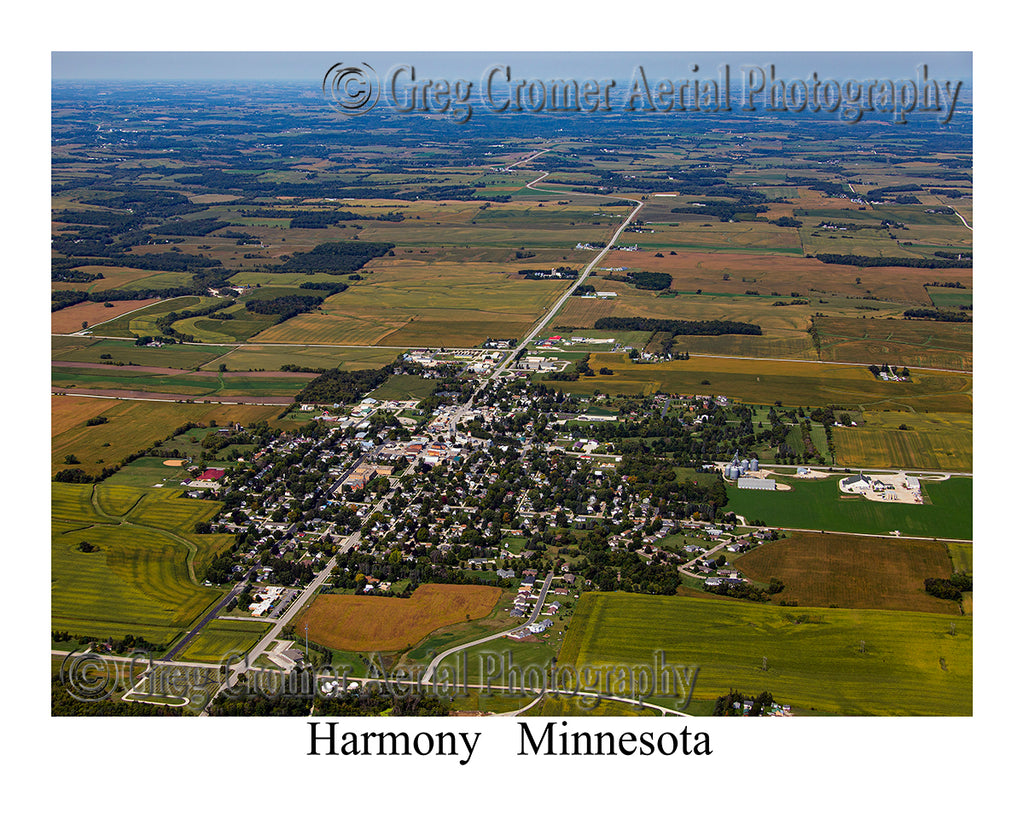 Aerial Photo of Harmony, Minnesota