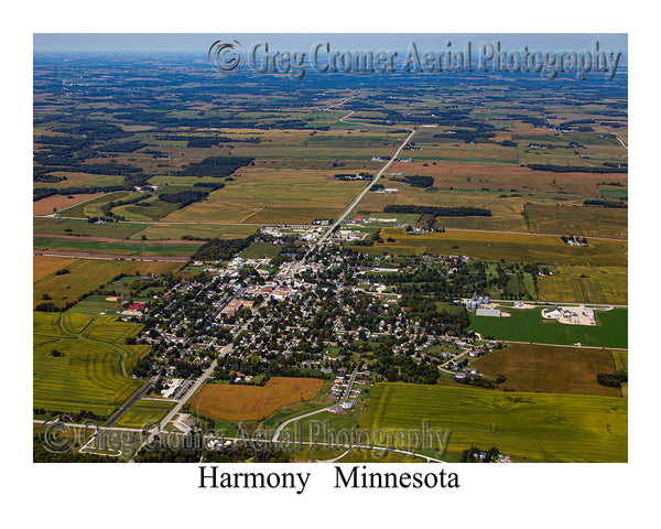 Aerial Photo of Harmony, Minnesota