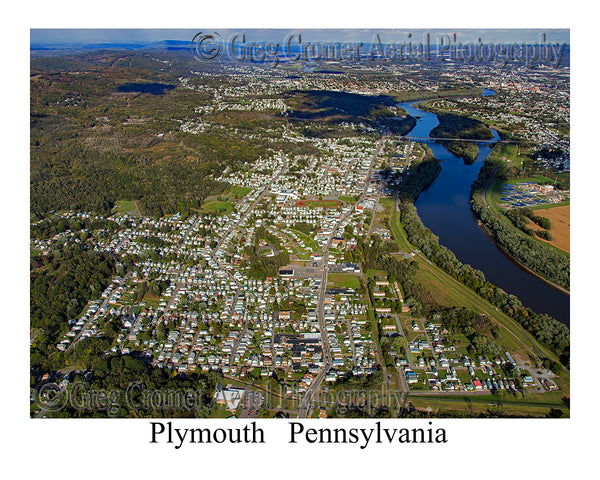 Aerial Photo of Plymouth, Pennsylvania