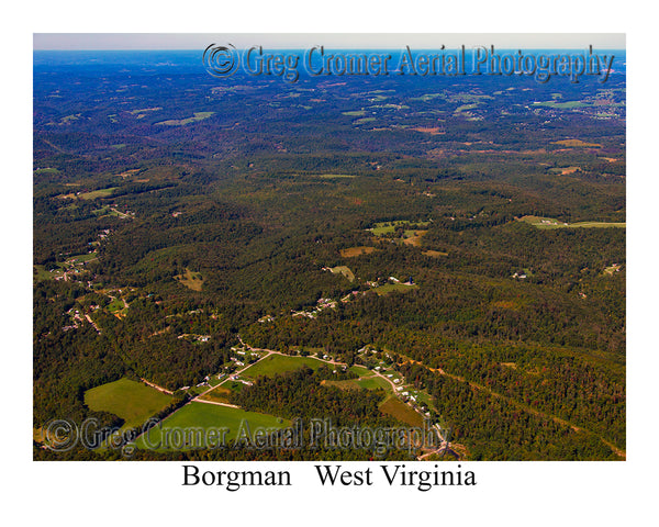 Aerial Photo of Borgman, West Virginia