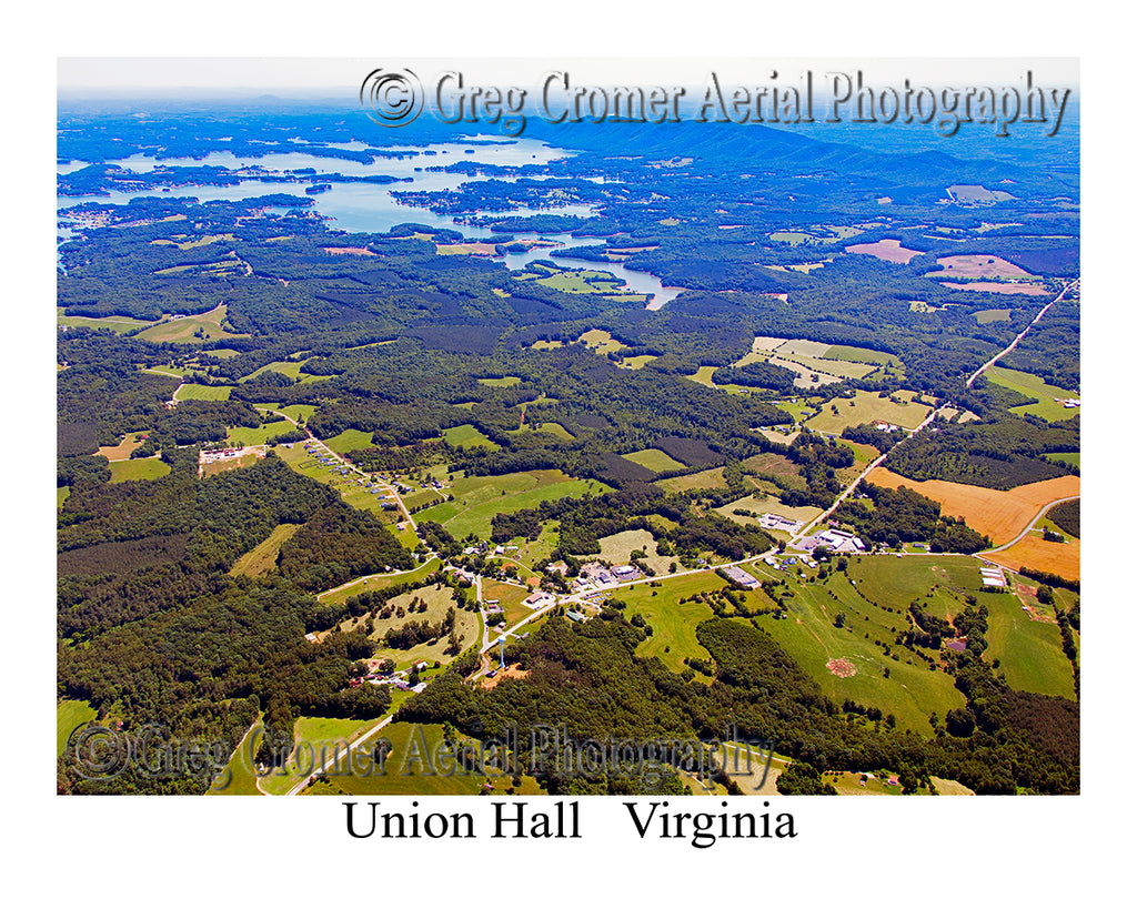 Aerial Photo of Union Hall, Virginia