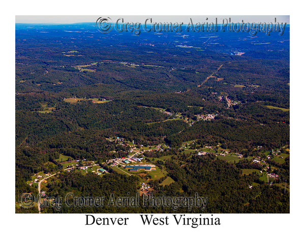 Aerial Photo of Denver, West Virginia