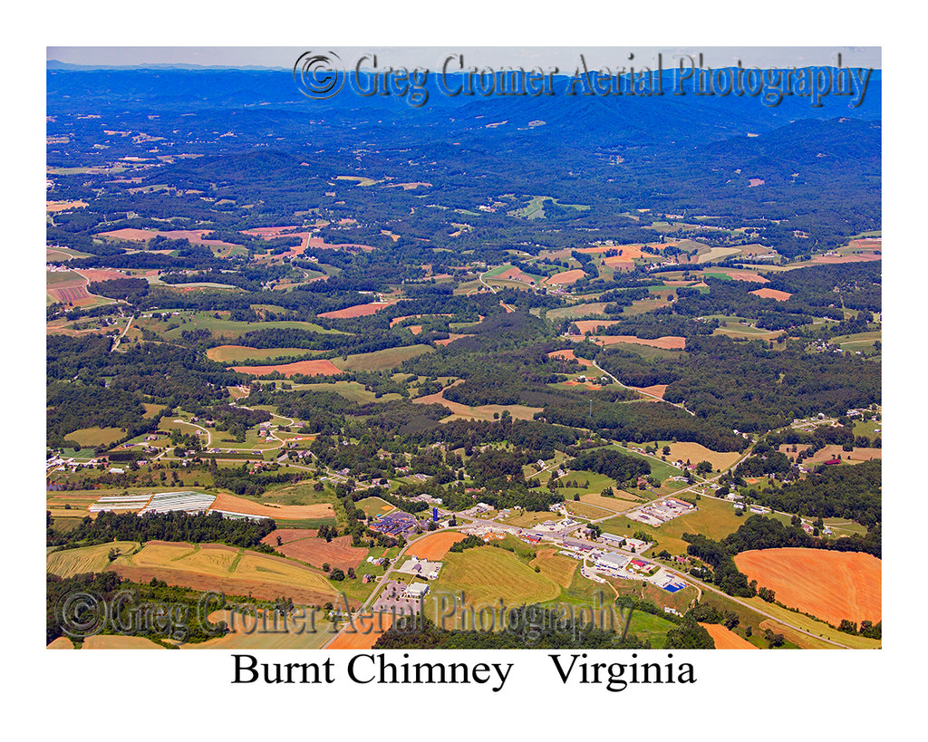 Aerial Photo of Burnt Chimney, Virginia