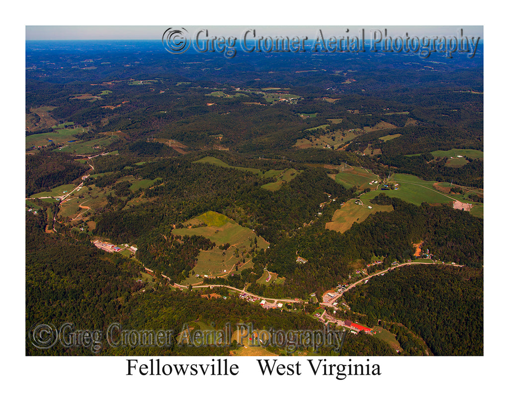 Aerial Photo of Fellowsville, West Virginia
