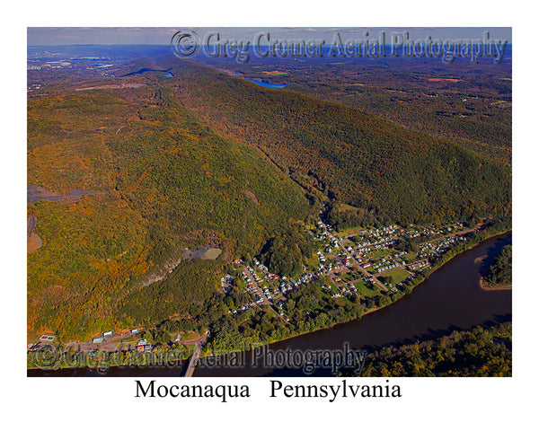 Aerial Photo of Mocanaqua, Pennsylvania