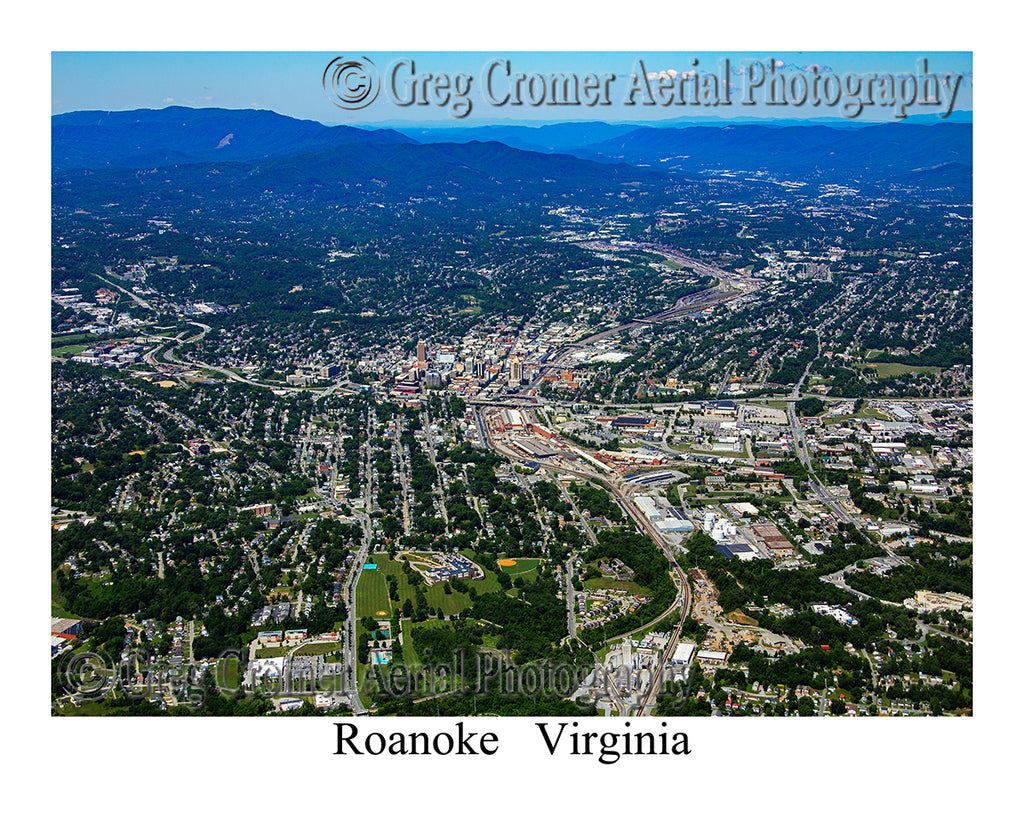 Aerial Photo of Roanoke, Virginia